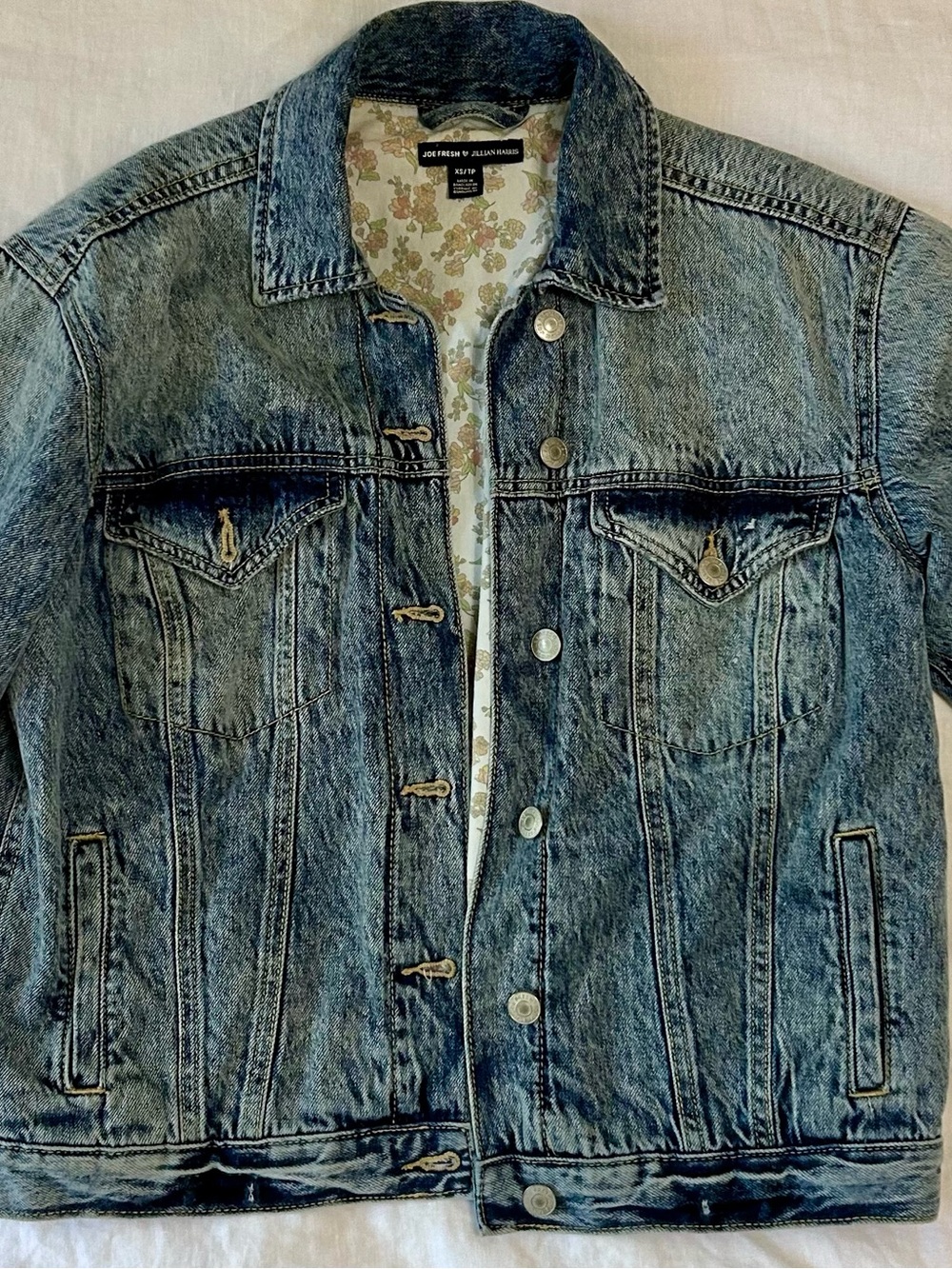 Jillian Harris x Joe Fresh Light Blue Washed Denim Jacket - Women’s
